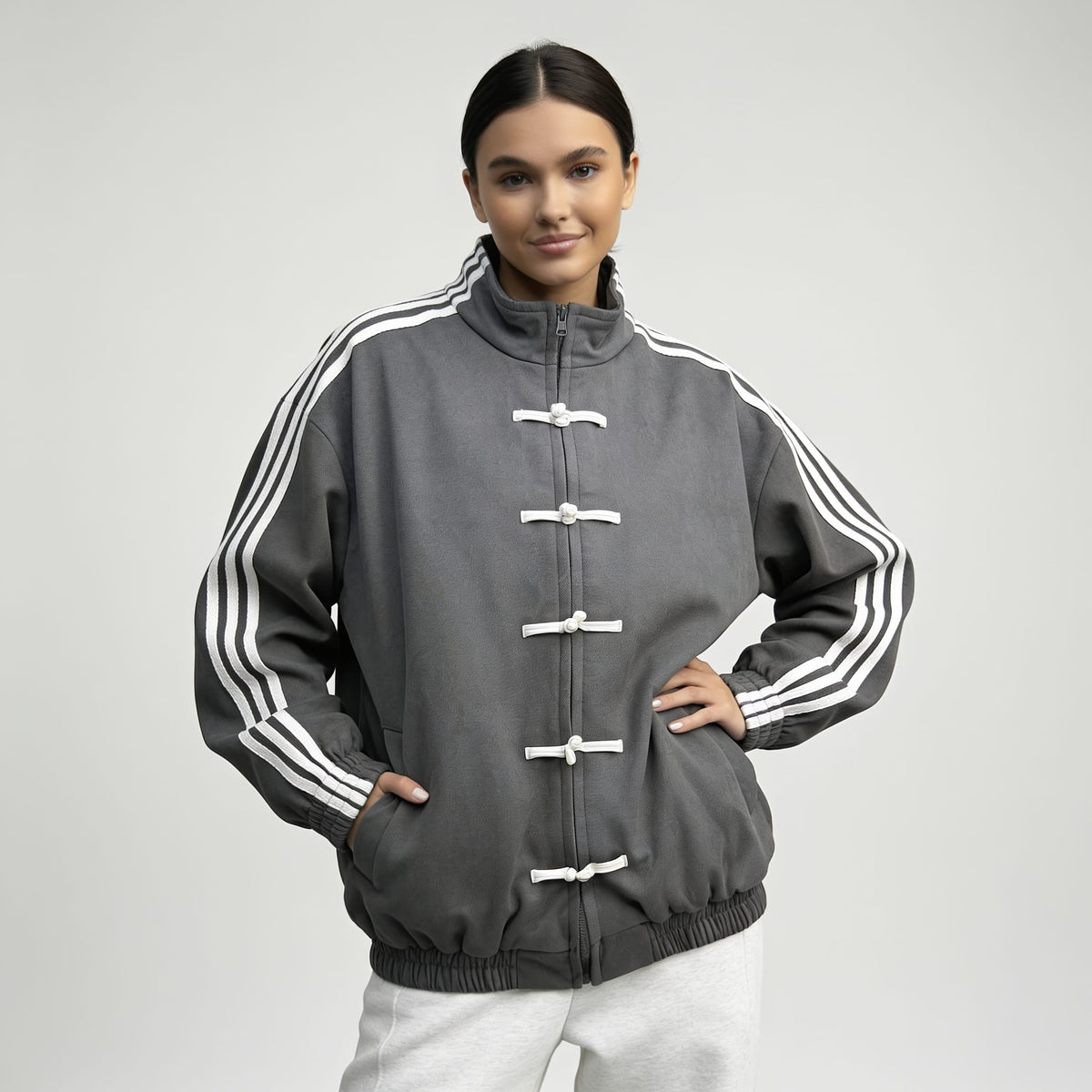 Romilda Retro Striped Track Jacket_16