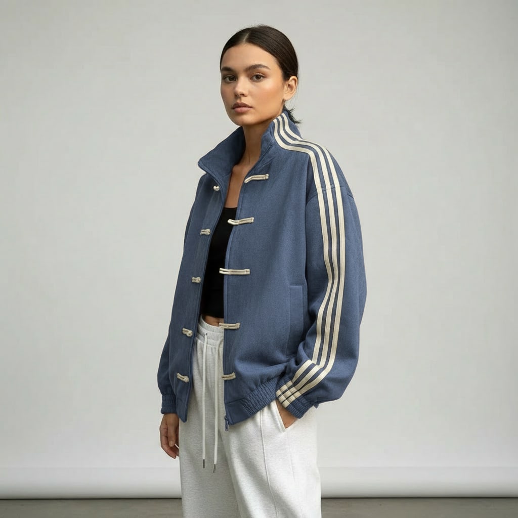 Romilda Retro Striped Track Jacket_2