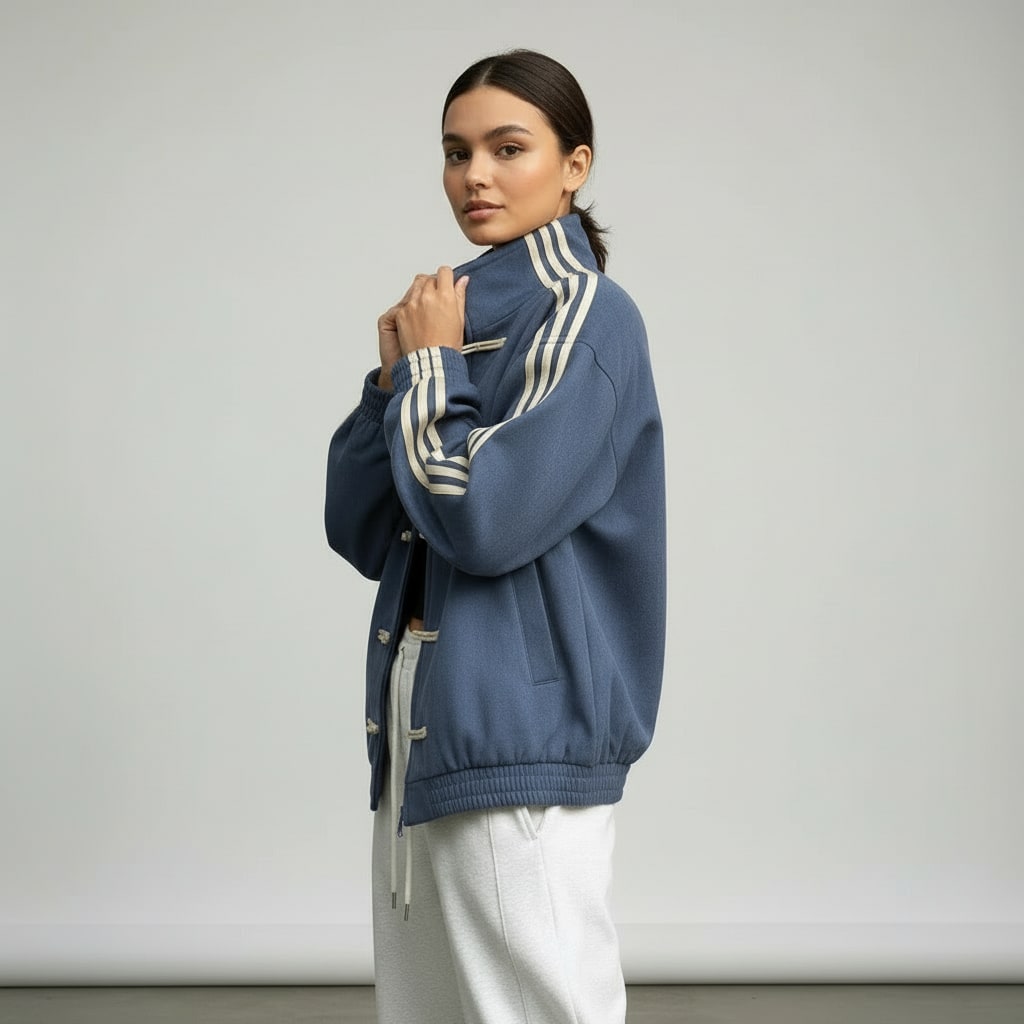 Romilda Retro Striped Track Jacket_3