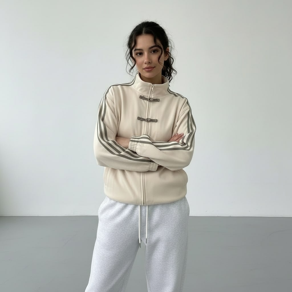 Romilda Retro Striped Track Jacket_4